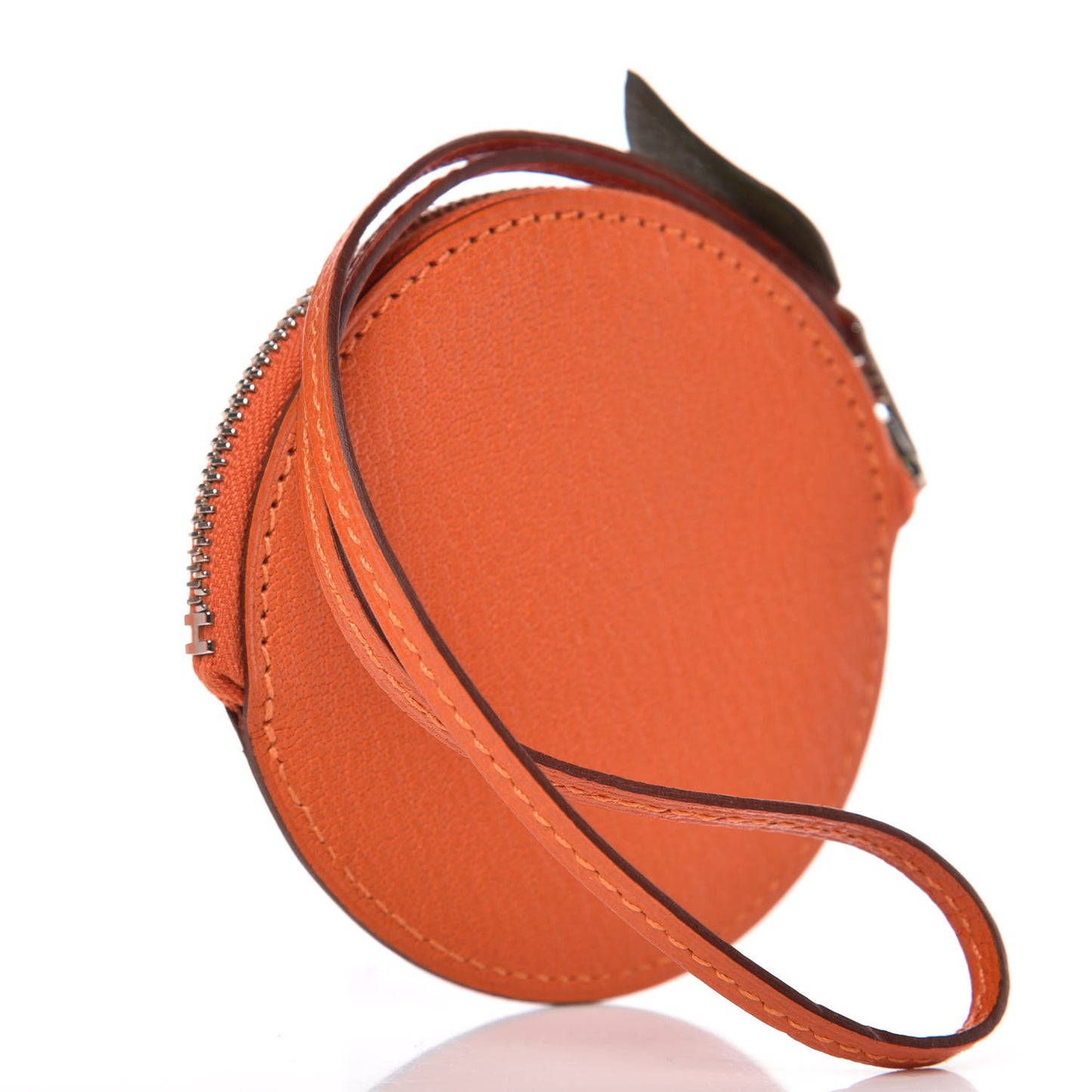Chevre Mysore Tutti Frutti Orange Coin Purse Charm Feu Canopee