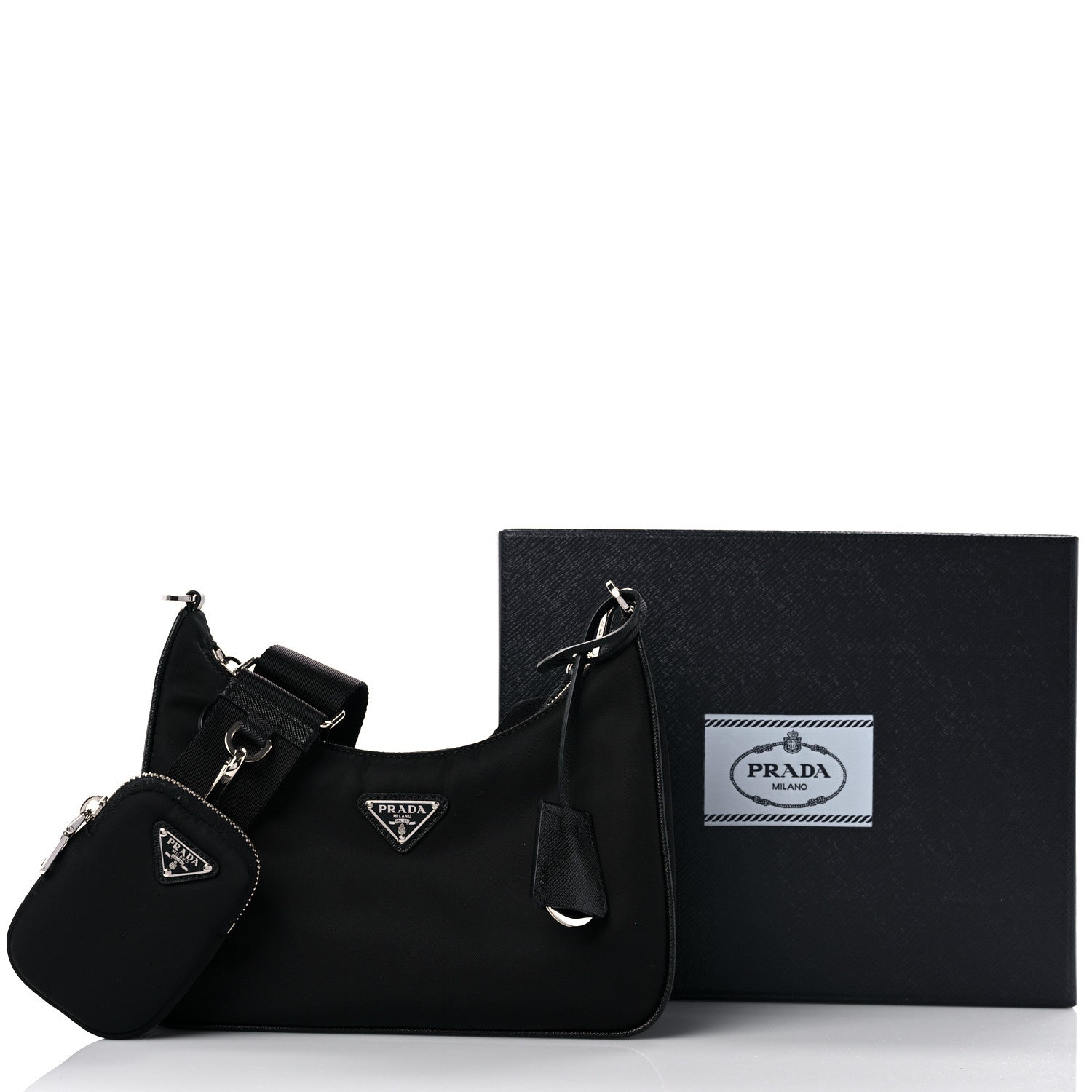 Prada Nylon Re-Edition 2005 Shoulder Bag Black 10 of 10