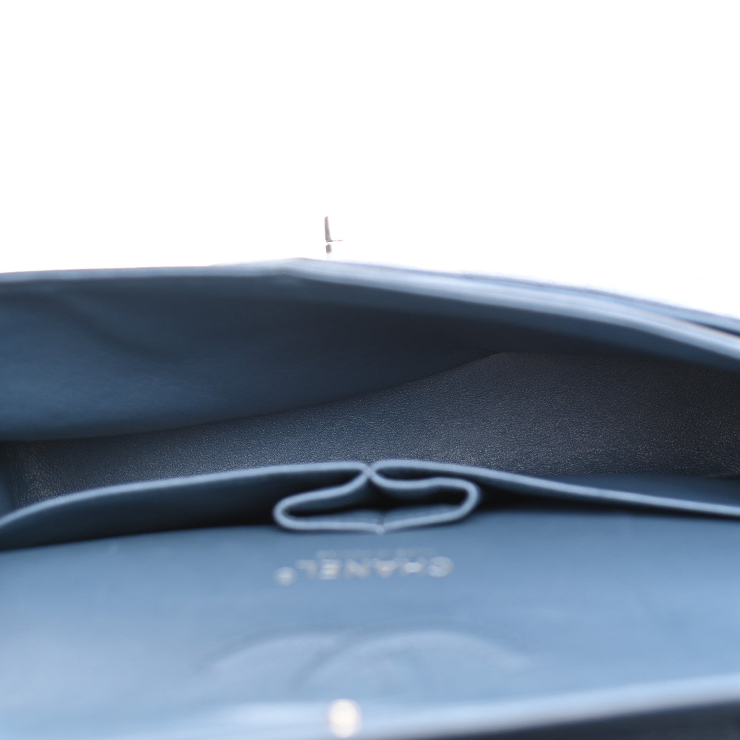 Chanel Caviar Quilted Medium Double Flap Blue 9 of 23