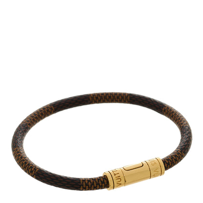 Louis Vuitton Damier Ebene Keep It Bracelet 1 of 4