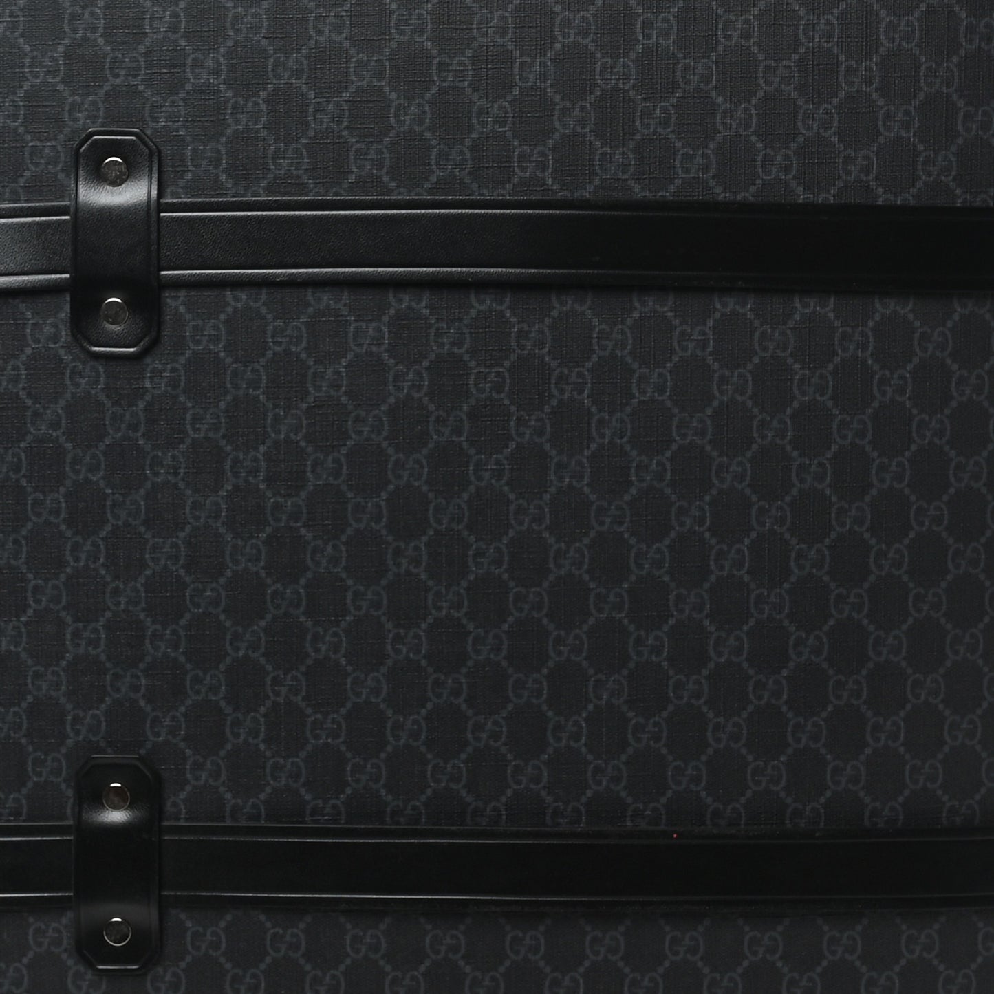 GG Supreme Monogram Globe-Trotter Carry-On Black Black Grey