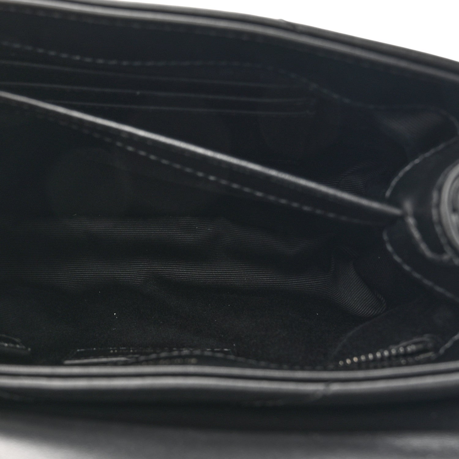 Saint Laurent Calfskin Y Quilted Monogram Monochrome Toy Loulou Crossbody Bag Black 6 of 12
