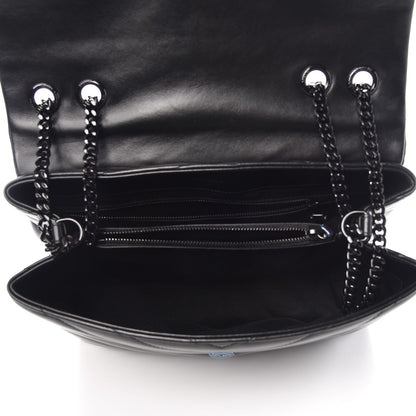 Saint Laurent Calfskin Y Quilted Monogram Medium Loulou Chain Satchel Black 5 of 10