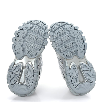 Balenciaga Mesh Nylon Womens Track Sneakers 36 Silver 5 of 7