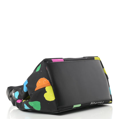 Balenciaga Canvas Archive Hearts S Navy Cabas Black Multicolor 5 of 13