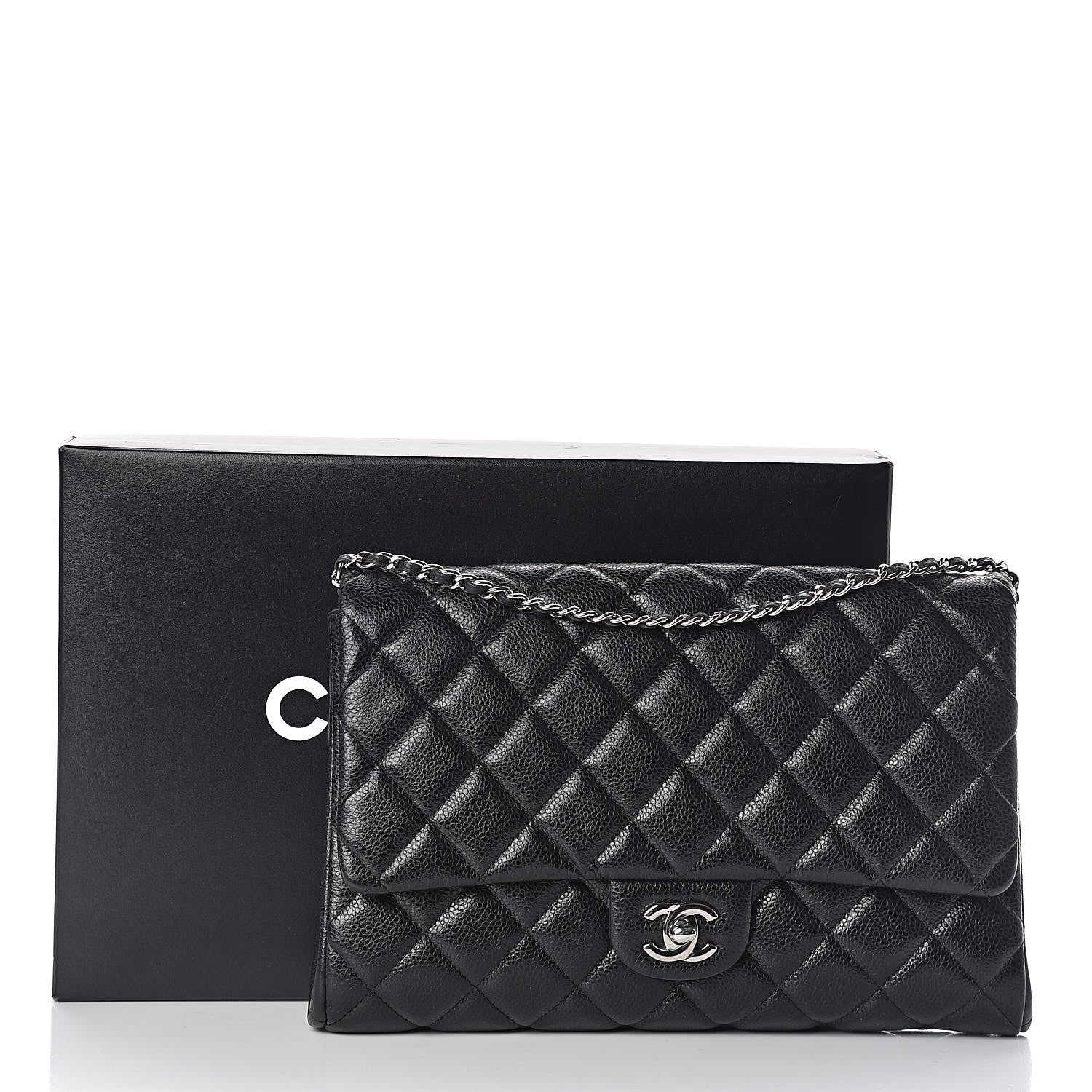 Chanel Caviar Quilted Clutch With Chain Flap Black 13 of 13