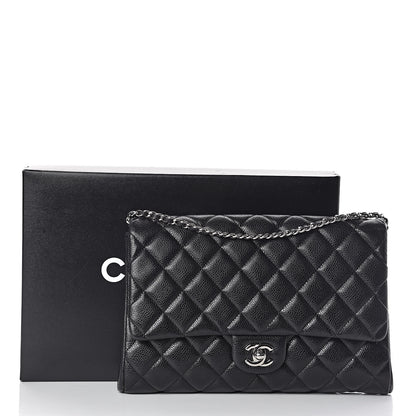 Chanel Caviar Quilted Clutch With Chain Flap Black 13 of 13