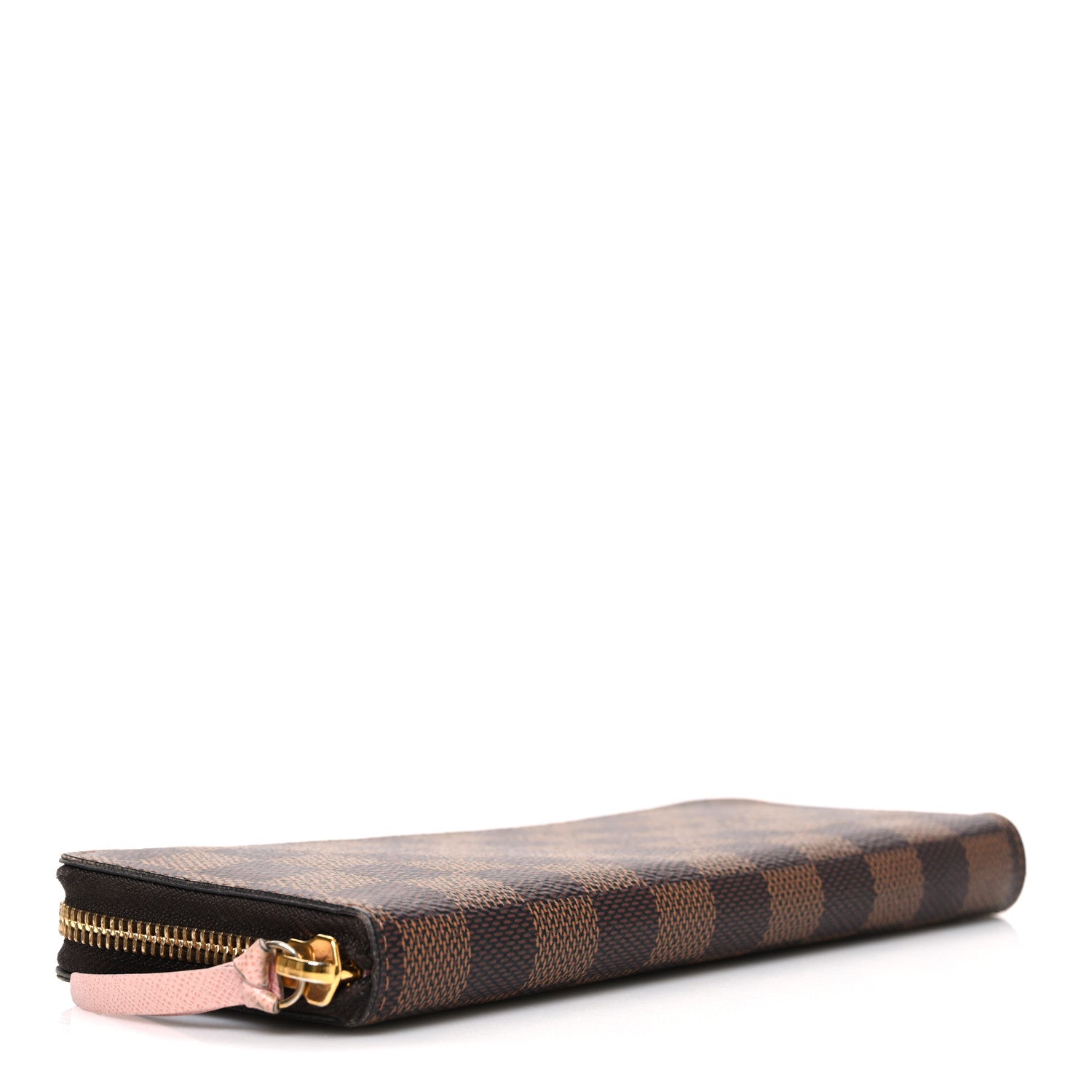 Louis Vuitton Damier Ebene Clemence Wallet Rose Ballerine 4 of 7