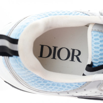 Christian Dior Technical Mesh Calfskin Mens B22 Sneakers 42 White Blue Grey 7 of 15