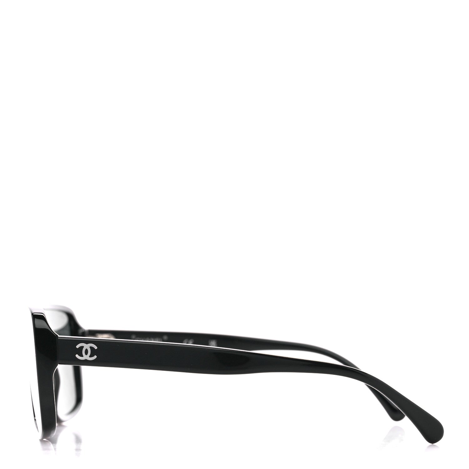 Chanel Acetate Shield 71540 Sunglasses Black 3 of 8