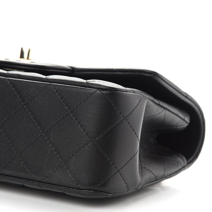 Chanel Lambskin Quilted Mini Top Handle Rectangular Flap Black 9 of 9