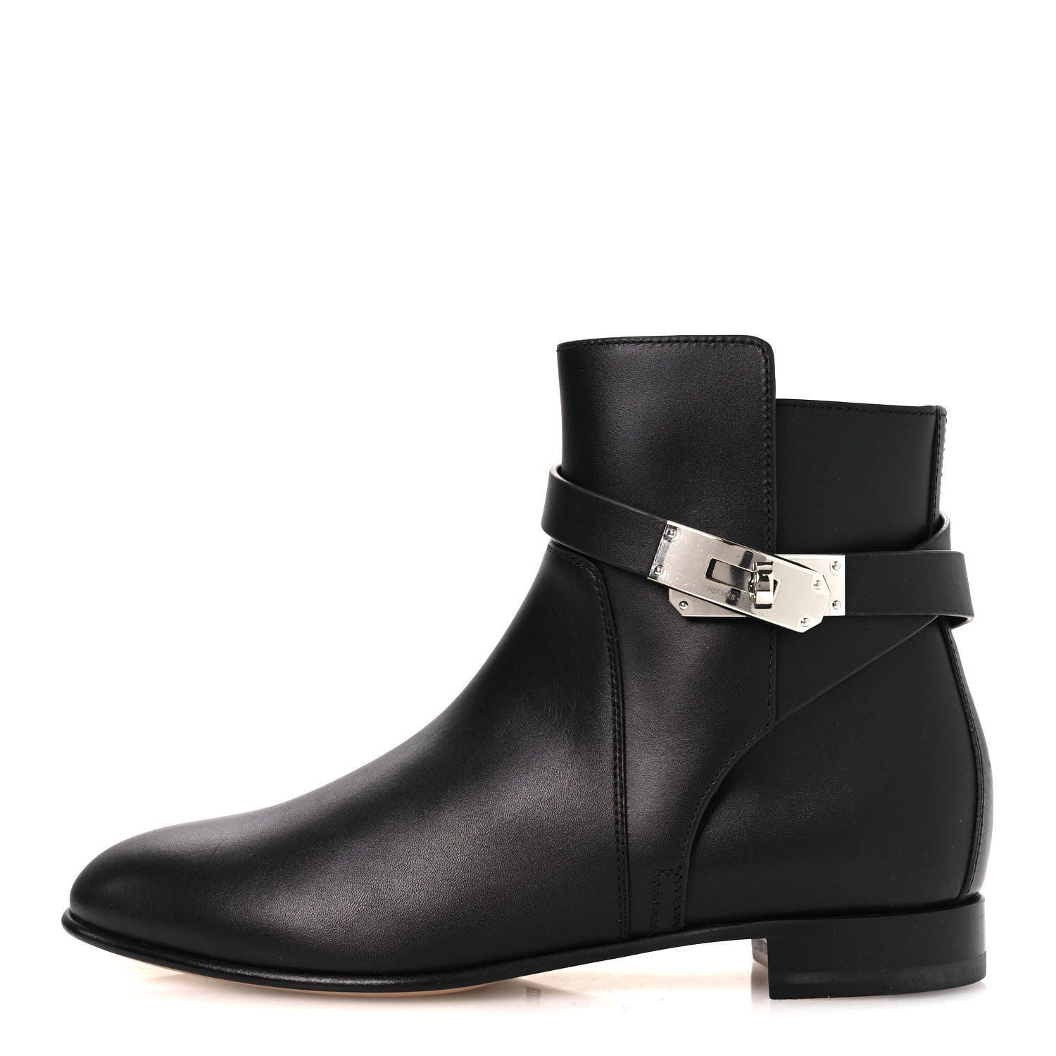Hermes Calfskin Neo Low Boots 37 Black 1 of 12