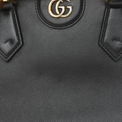Gucci Calfskin Small Diana Tote Bag Black Yellow Fluo 11 of 15