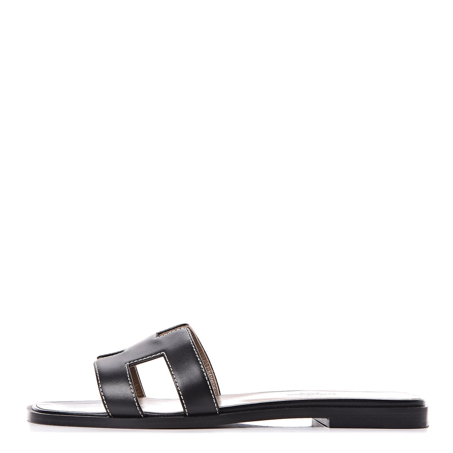Box Calfskin Oran Sandals 36.5 Black