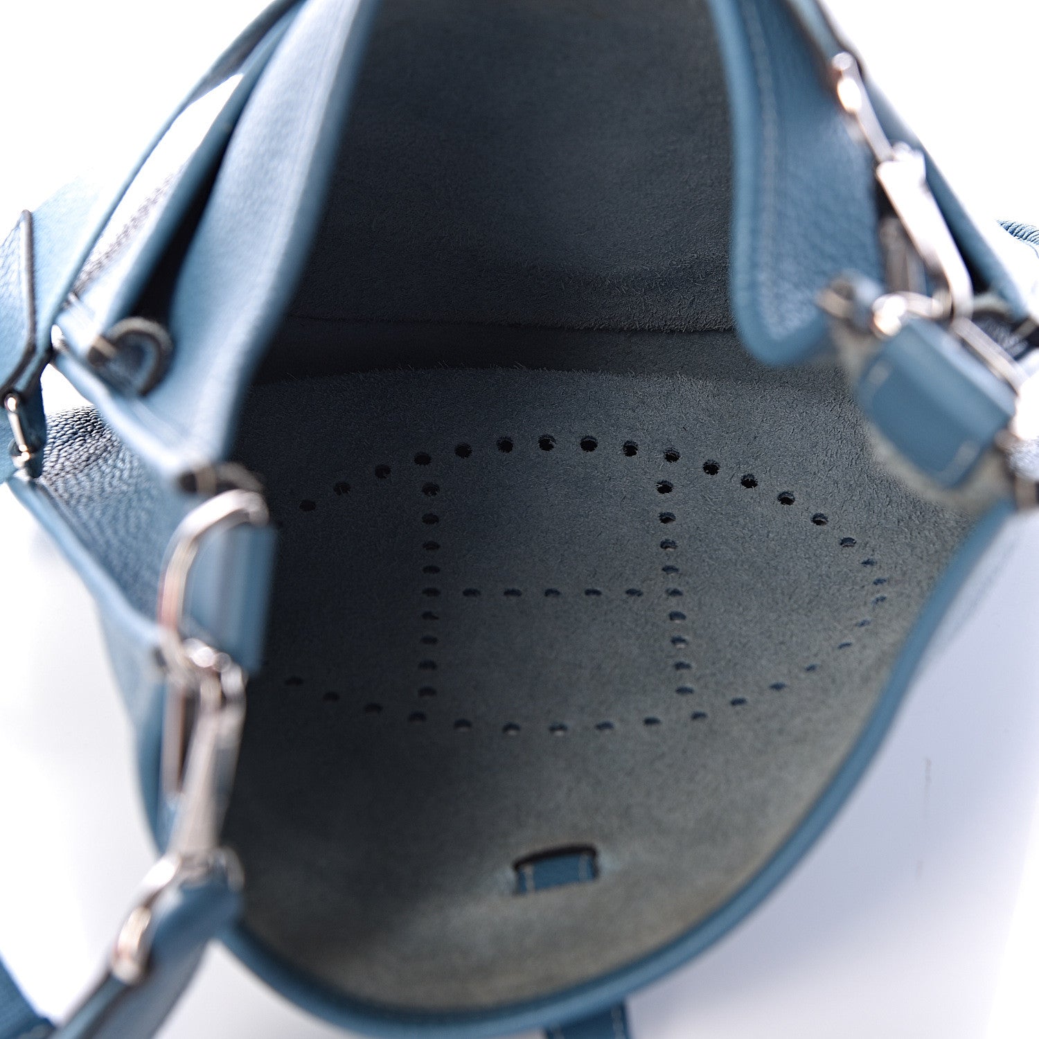 Hermes Taurillon Clemence Evelyne III PM Blue Jean 5 of 11