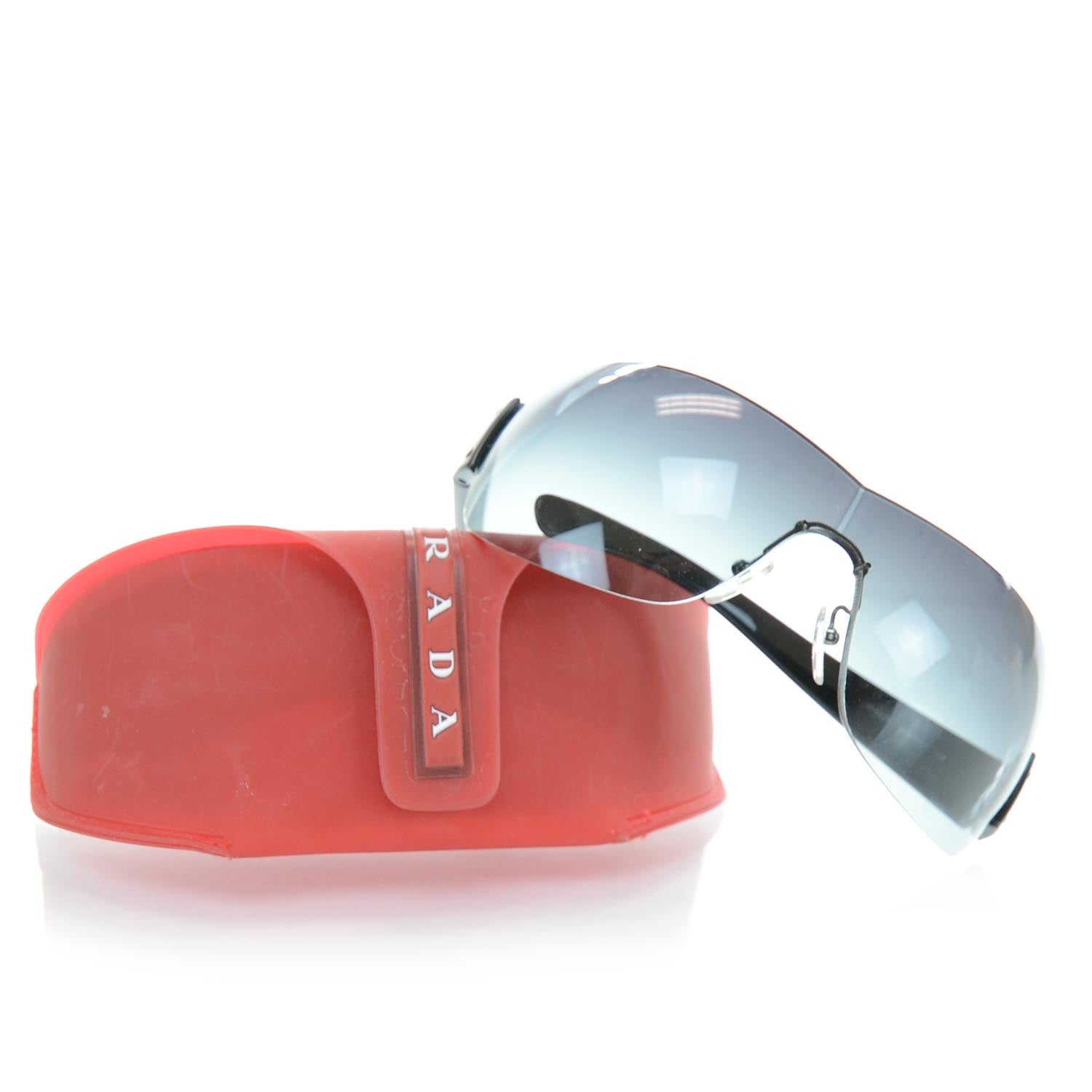 Prada Rimless Sunglasses SPS 07F Black 6 of 6