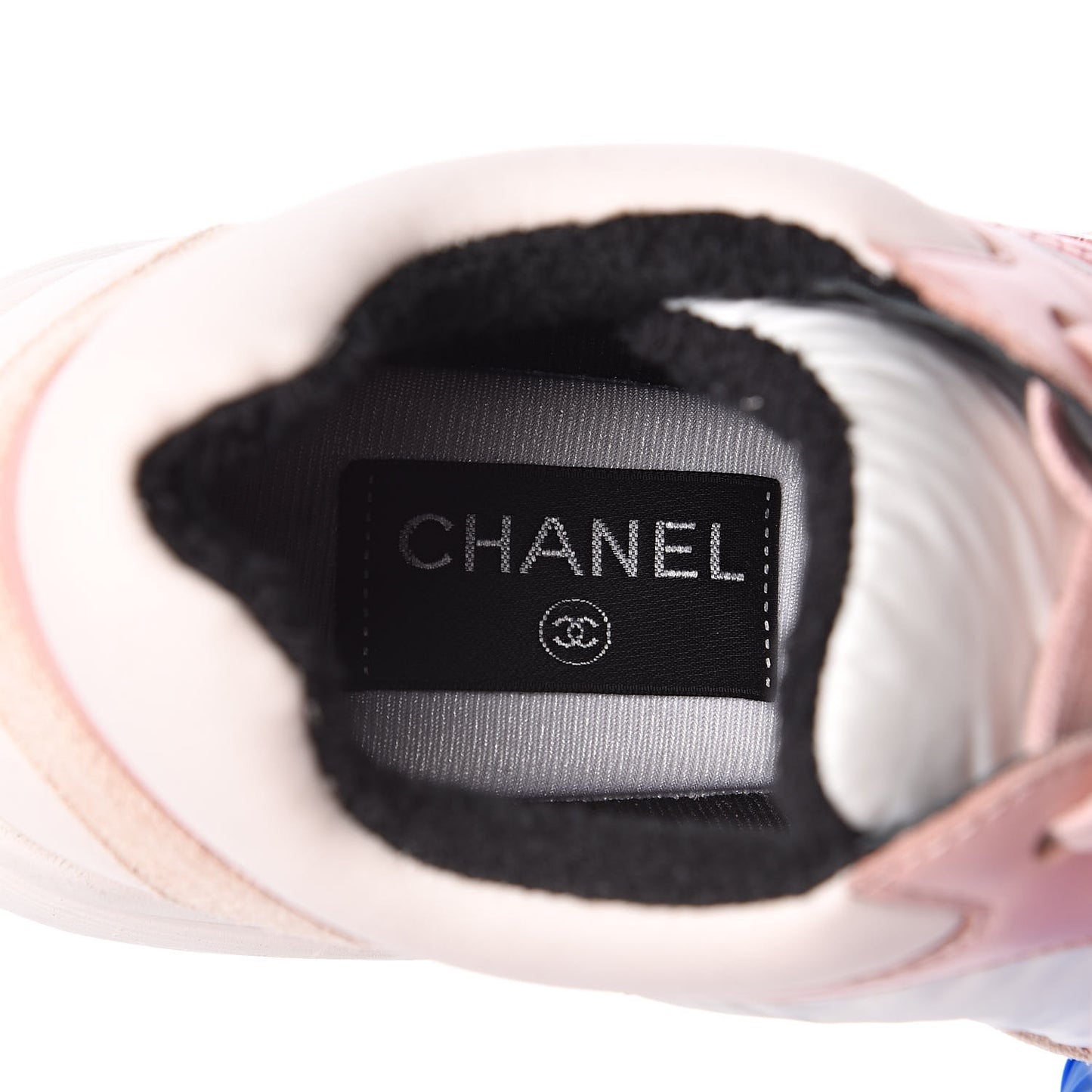 Nylon Lambskin Suede Calfskin CC Sneakers 39 Pink