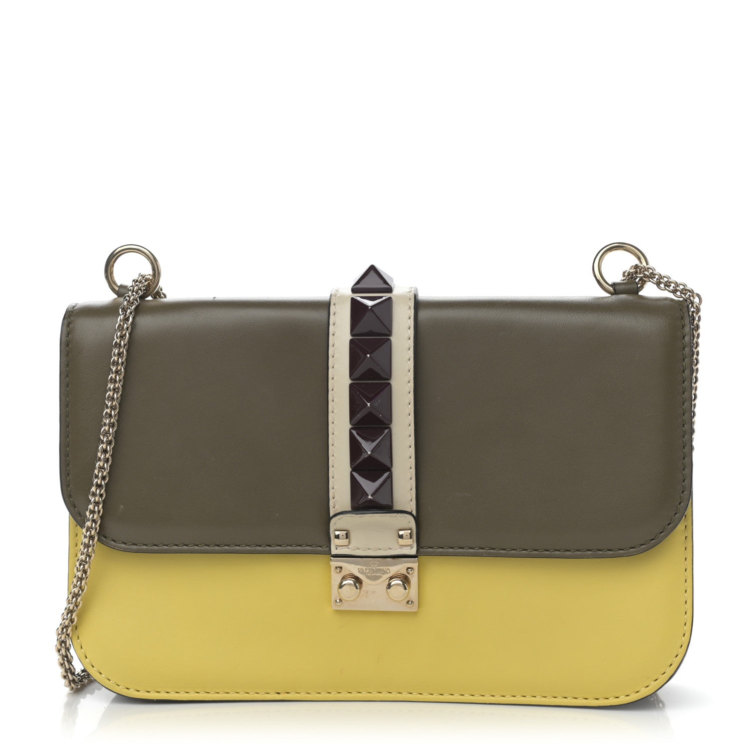 Valentino Garavani Vitello Medium Glam Lock Rockstud Flap Multicolor 1 of 10