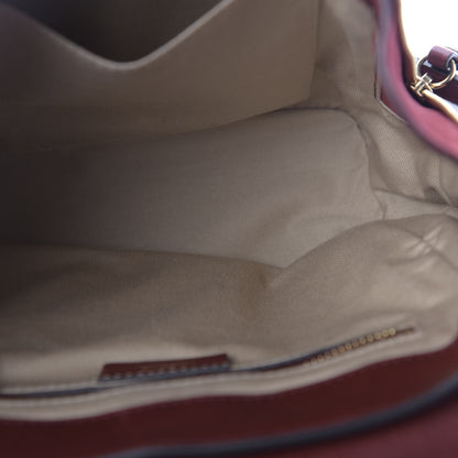 Chloe Suede Calfskin Medium Faye Backpack Sienna Red 4 of 14