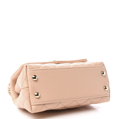 Chanel Caviar Quilted Extra Mini Coco Handle Flap Light Pink 4 of 10