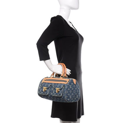Louis Vuitton Monogram Denim Neo Speedy Blue 2 of 9