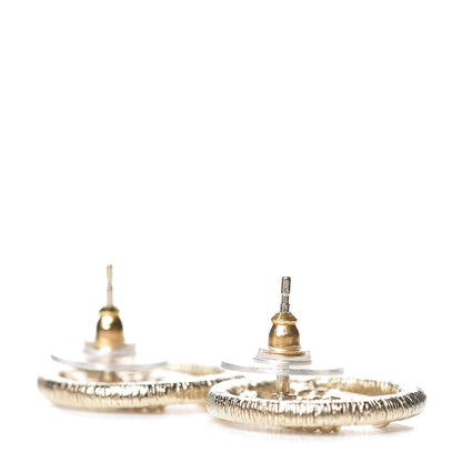 Chanel Twisted CC Earrings Light Gold 3 of 5