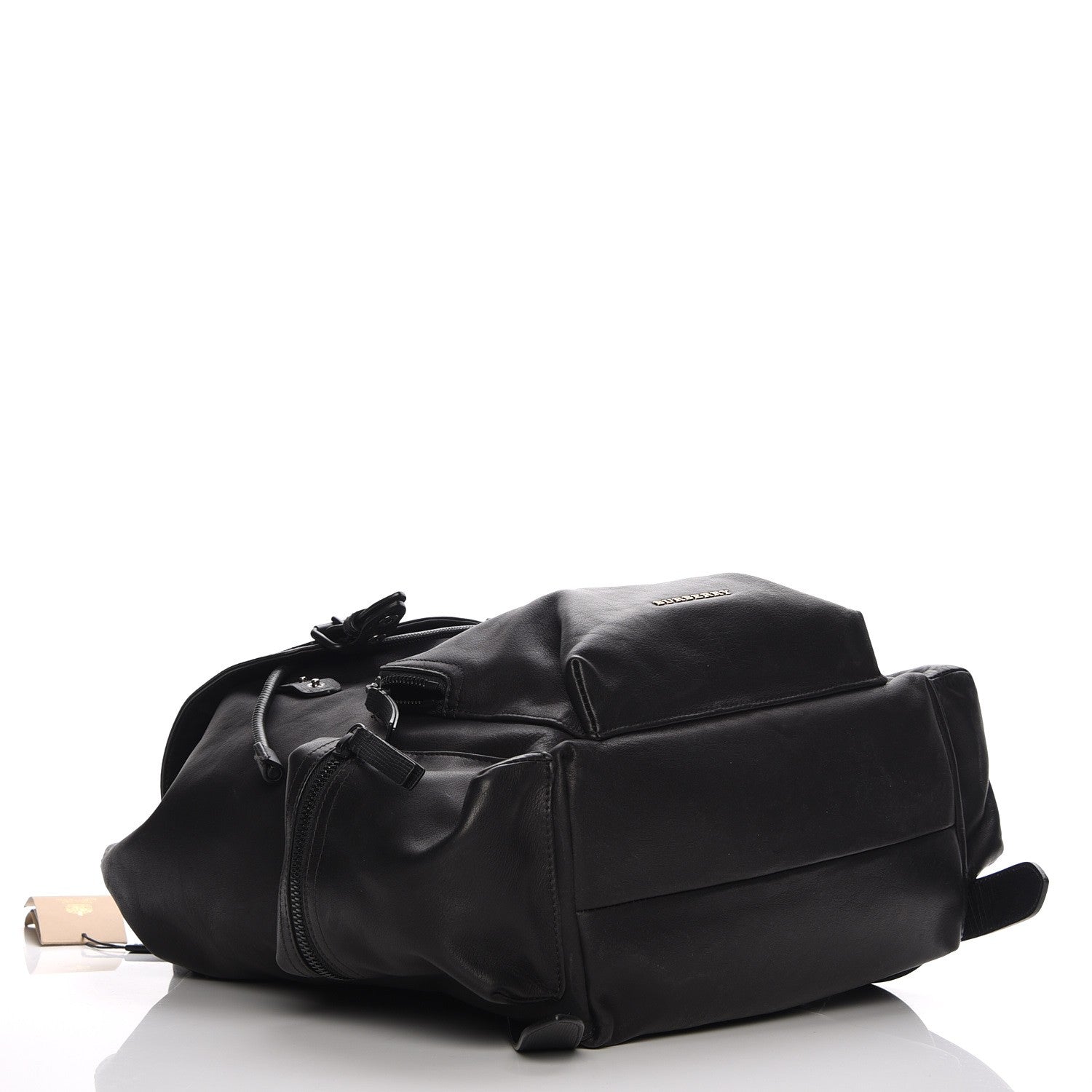 Burberry Weatherproof Leather Large Rucksack Backpack Black 4 of 9