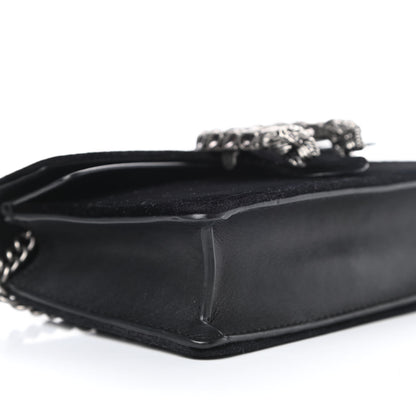 Gucci Velvet Super Mini Dionysus Shoulder Bag Black 8 of 10