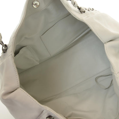 Chanel Caviar Luxe Ligne Modern Chain XL Tote White 8 of 8