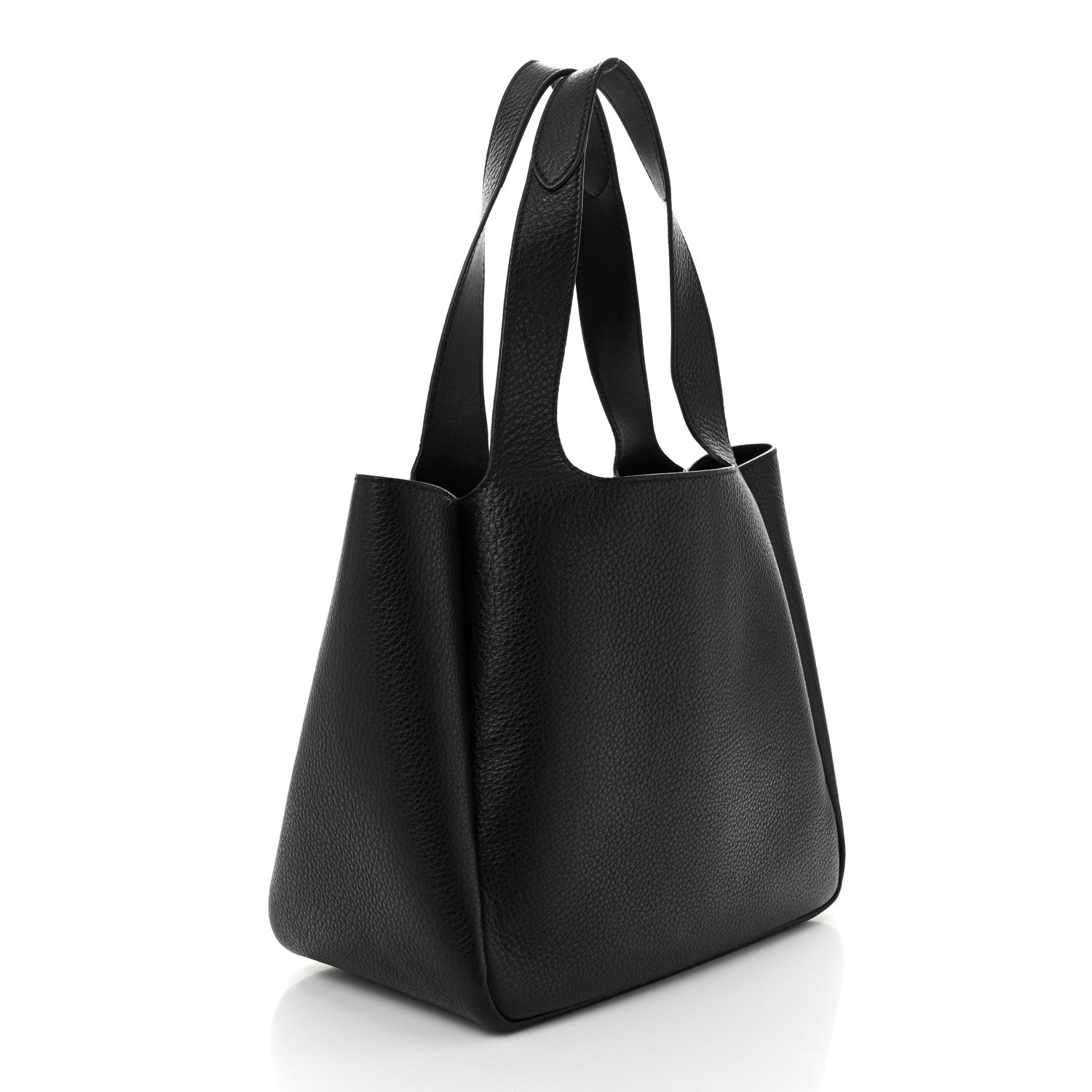 Prada Vitello Daino Soft Medium Dynamique Tote Black 3 of 10