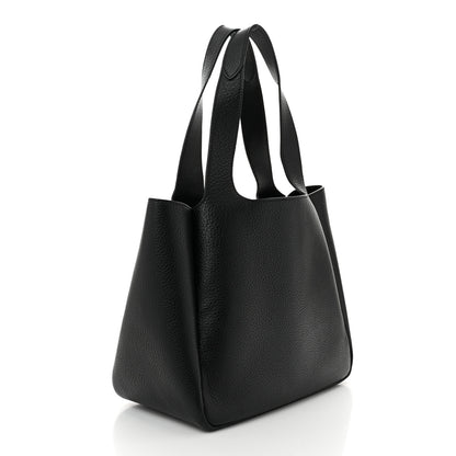 Prada Vitello Daino Soft Medium Dynamique Tote Black 3 of 10