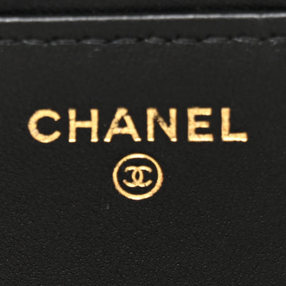 Chanel Lambskin Quilted Resin CC Mini Flap Bag Black White 6 of 11