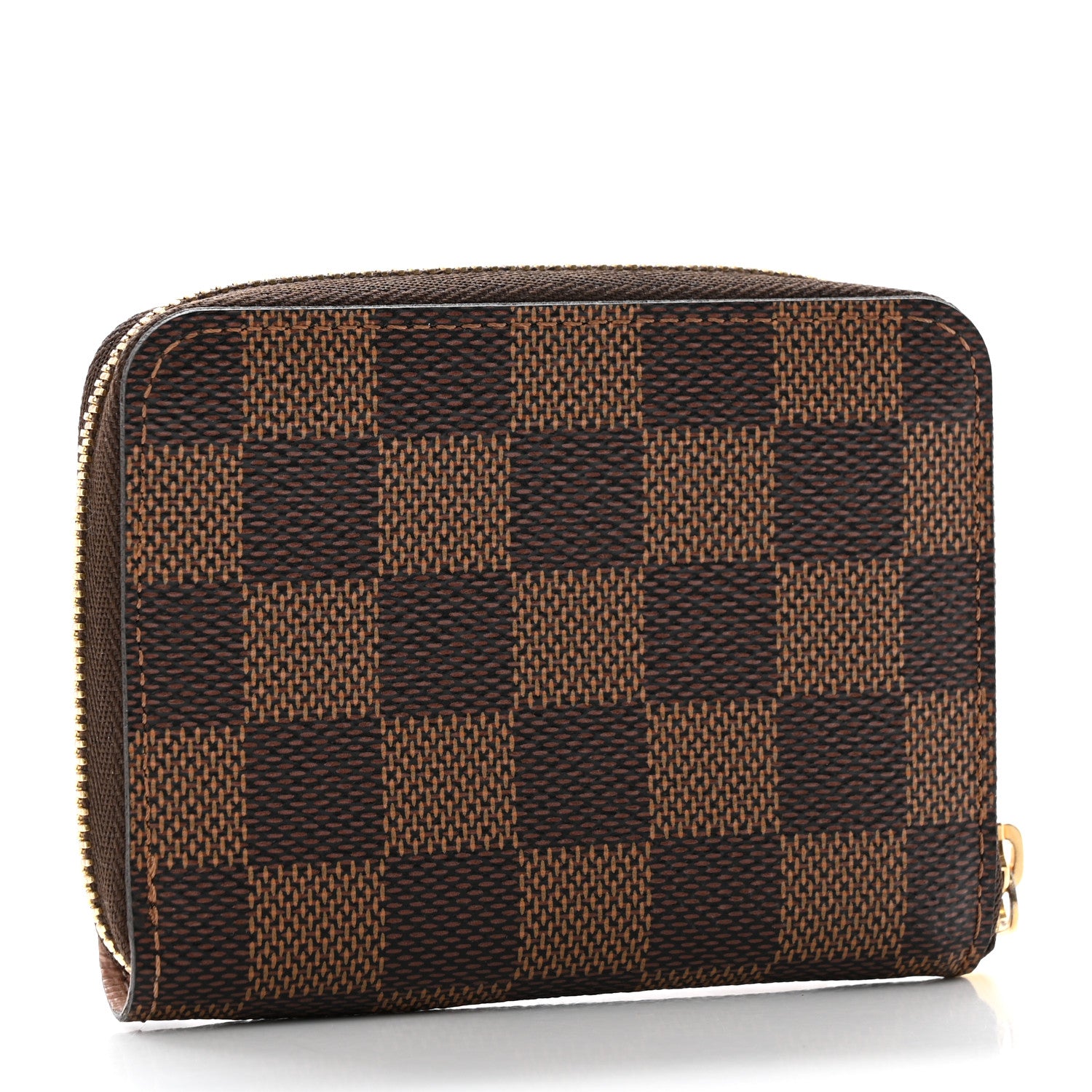 Louis Vuitton Damier Ebene Zippy Coin Purse Rose Ballerine 3 of 7
