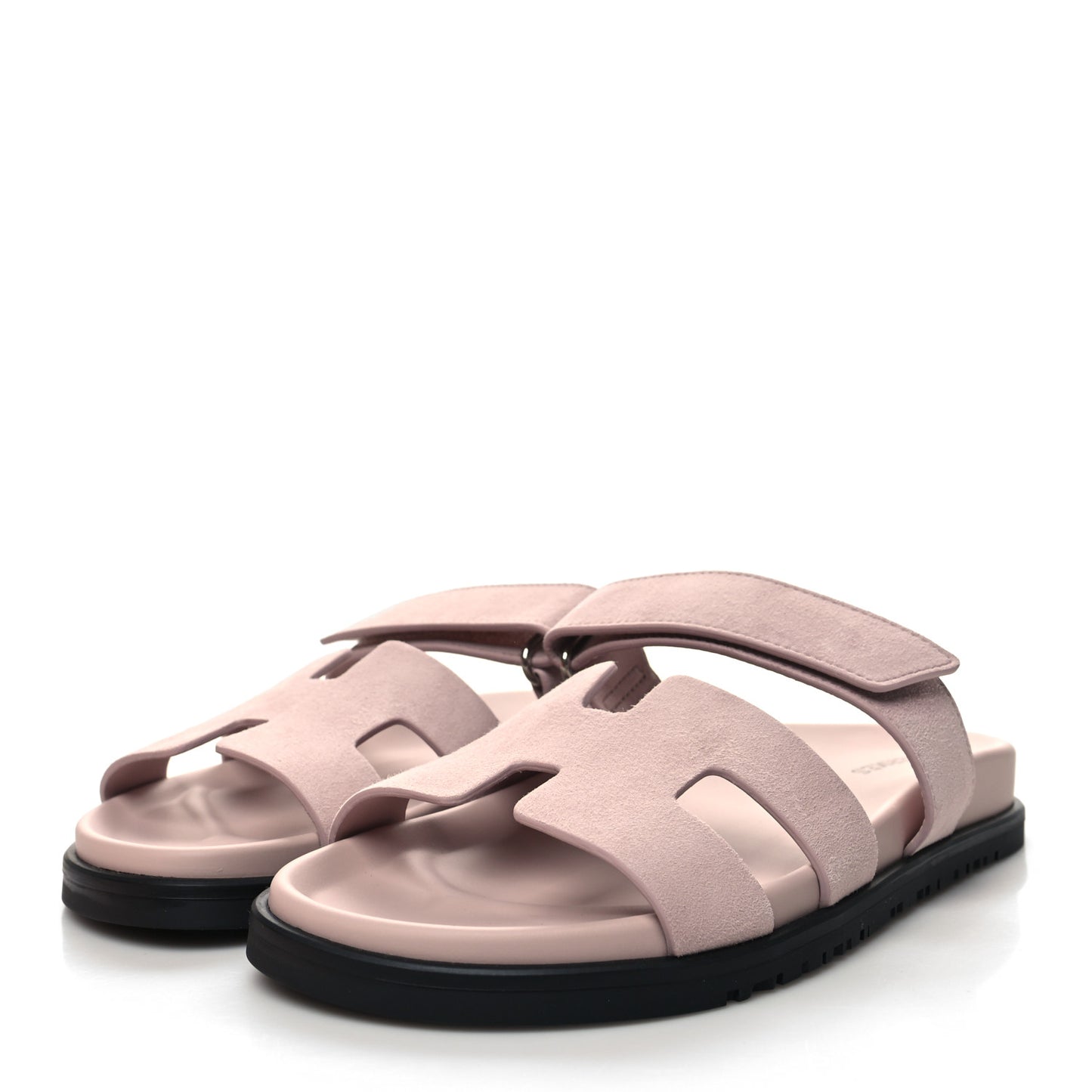 Suede Goatskin Womens Chypre Sandals 38 Rose Porcelaine