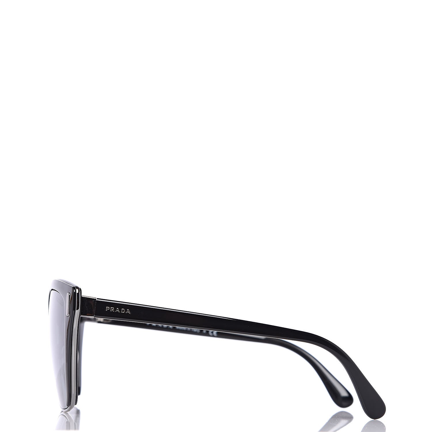 Prada Cat Eye Sunglasses SPR56T Black 2 of 7