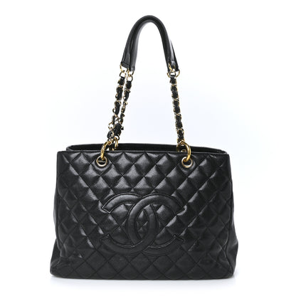 Chanel Caviar Quilted Grand Shopping Tote GST Black 1 of 18