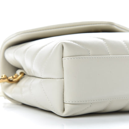 Saint Laurent Calfskin Y Quilted Monogram Toy Loulou Crossbody Bag Blanc Vintage 9 of 10