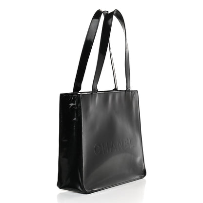 Chanel Patent CC Shopper Tote Black 2 of 10