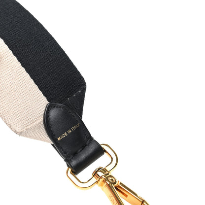 Fendi X FILA Canvas Calfskin Mania Strap You Beige Black 4 of 4