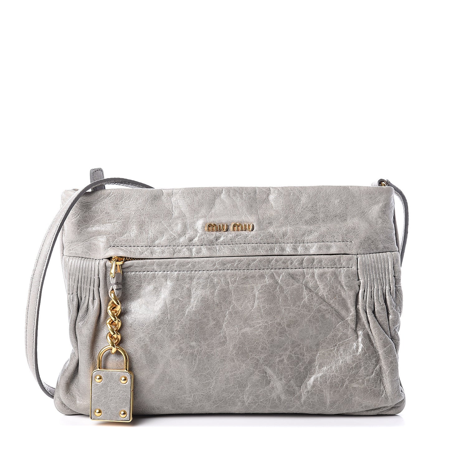 Vitello Shine Wristlet Nube