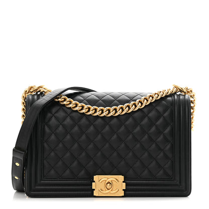 Chanel Calfskin Quilted New Medium Boy Flap Black 1 of 20