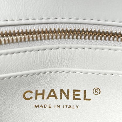 Chanel Lambskin Quilted Small Sweet Camellia Flap Light Blue 5 of 9
