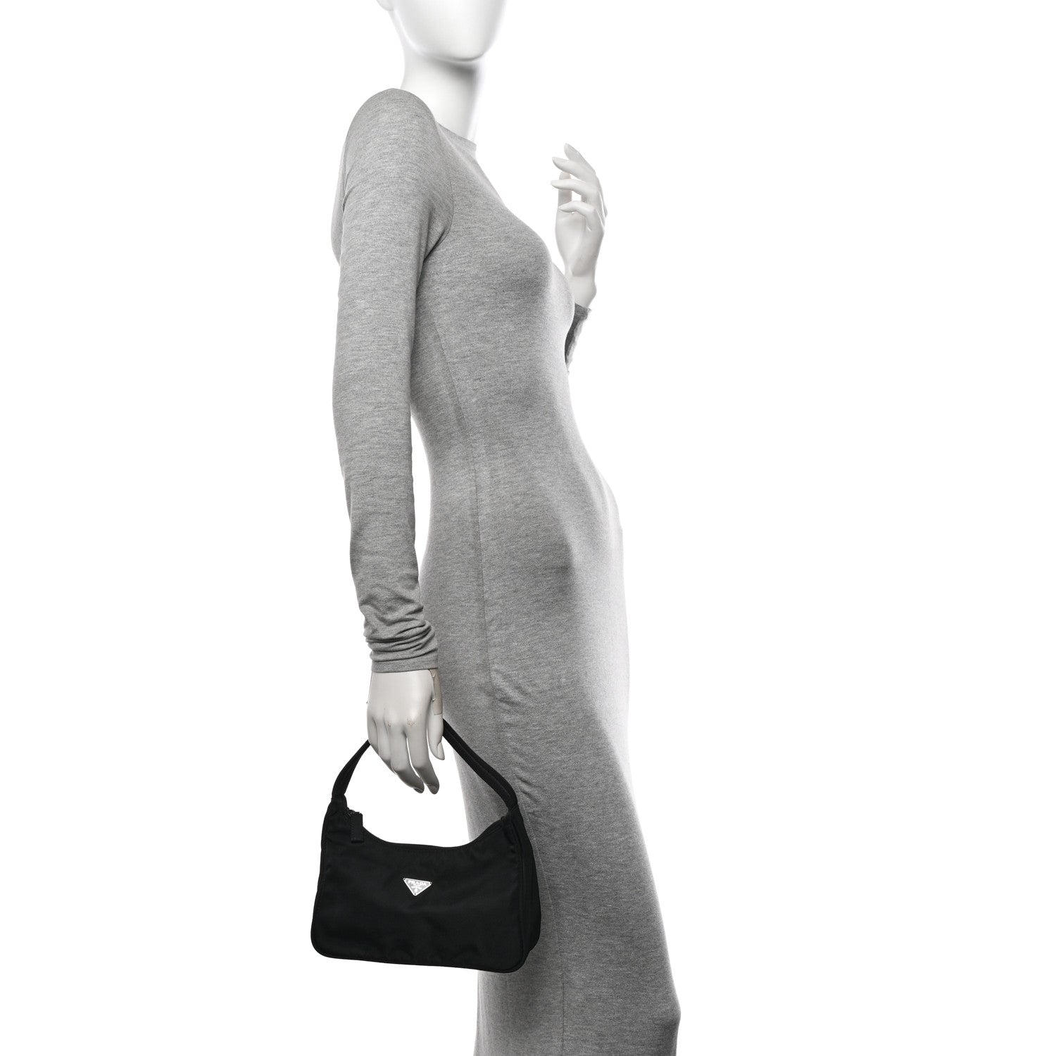 Prada Tessuto Nylon Sport Mini Shoulder Bag Black 2 of 14