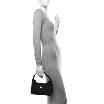 Prada Tessuto Nylon Sport Mini Shoulder Bag Black 2 of 14