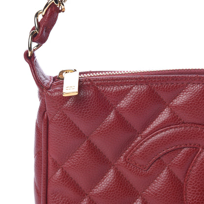 Chanel Caviar Quilted Timeless CC Shoulder Bag Red 10 of 10