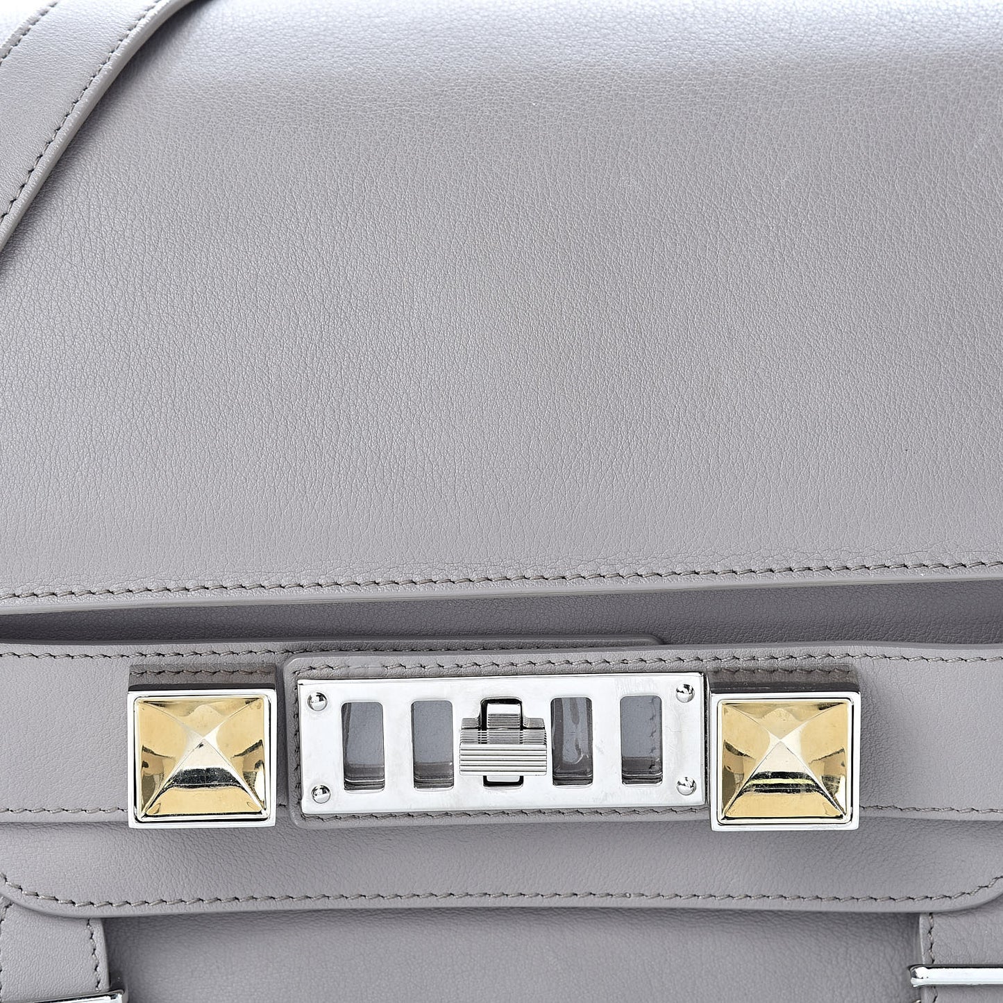 Smooth Calfskin PS11 Classic Shoulder Bag Mushroom