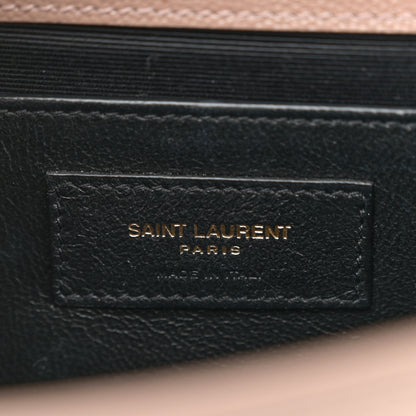 Saint Laurent Grain De Poudre Small Monogram Kate Satchel Taupe 6 of 10