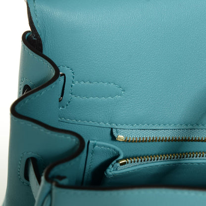 Hermes Swift Birkin 25 Bleu Saint Cyr 28 of 29