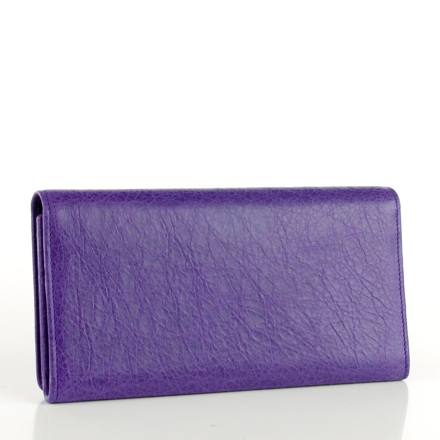 Agneau Giant 12 Rose Gold Hardware Money Wallet Bleu Lavande