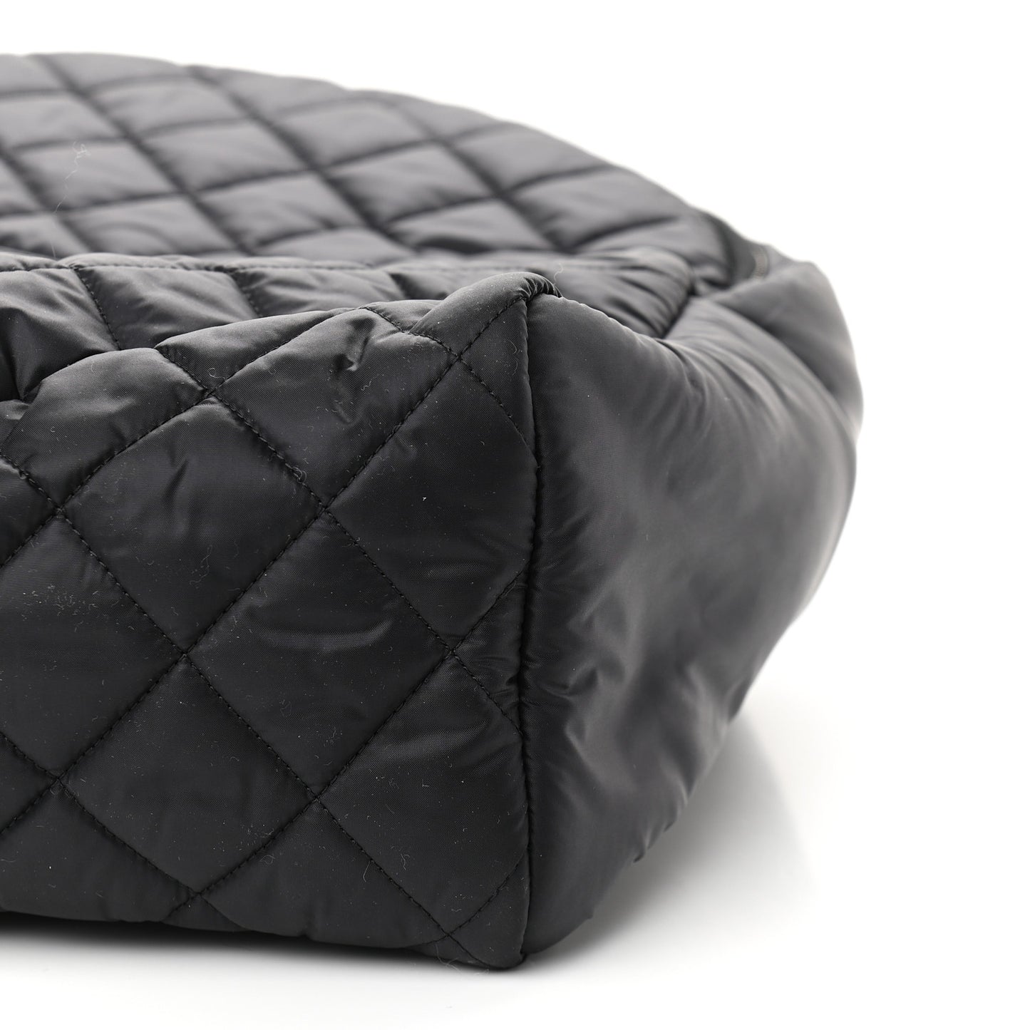 Nylon Quilted Coco Cocoon Backpack Black